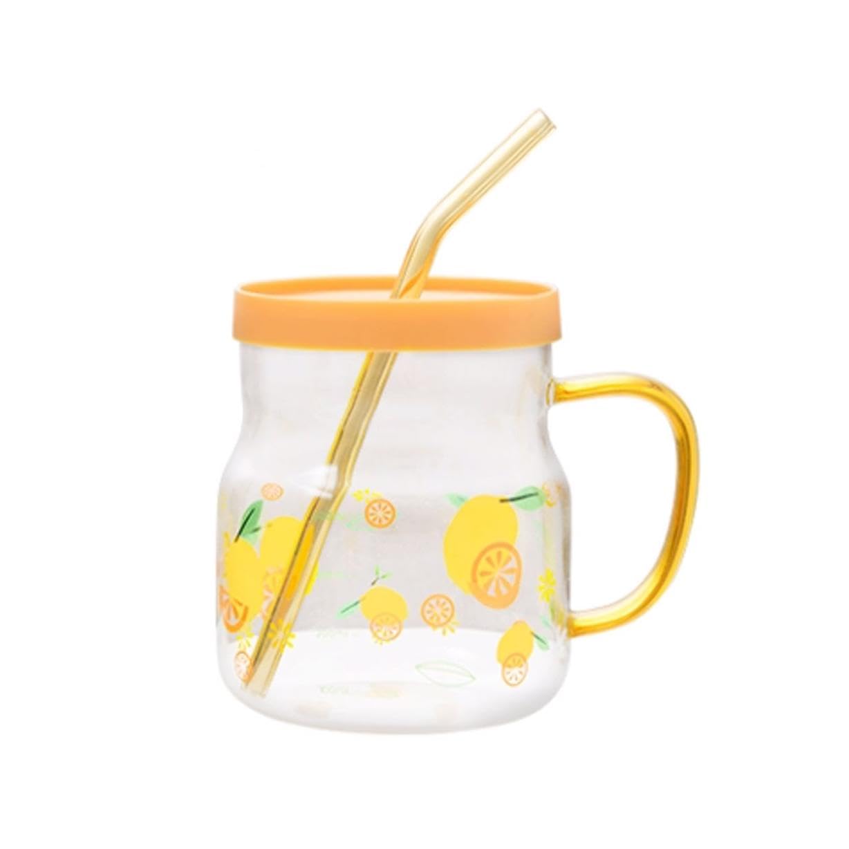 Draagbaar Glazen Mok Eenvoudige Moderne Strokop Thuiskantoor Koffiemok Theekopjes Herbruikbare 600ml/20.3oz prachtig