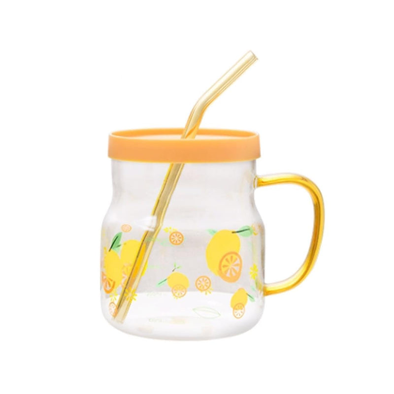 Draagbaar Glazen Mok Eenvoudige Moderne Strokop Thuiskantoor Koffiemok Theekopjes Herbruikbare 600ml/20.3oz prachtig