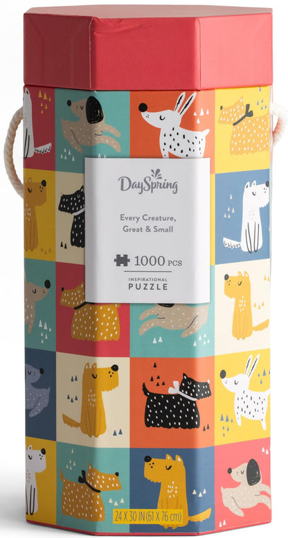 DaySpring - Every Creature Great and Small - 1,000 Piece Inspirational Dog Jigsaw Puzzle for Adults (24 x 30) (U0855