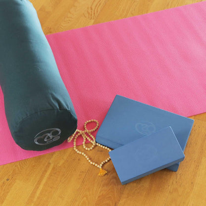 Fitness Mad Pilates Head Block, 25mm x 150mm x 205mm, Eco Friendly Yoga Block, High Density EVA Non Slip Block for Pilates, Yoga and Home Workouts