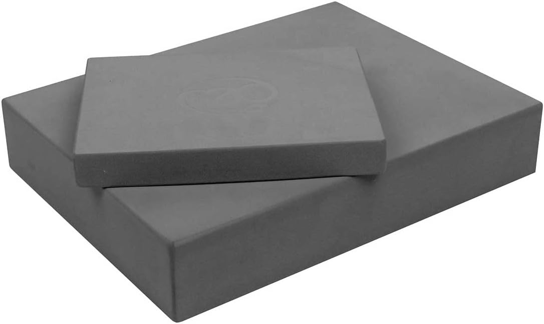 Fitness Mad Pilates Block, Eco Friendly EVA Sitting Block for Pilates & Home Workouts, Support for Various Postures, Blue, 35cm x 25cm x 60mm