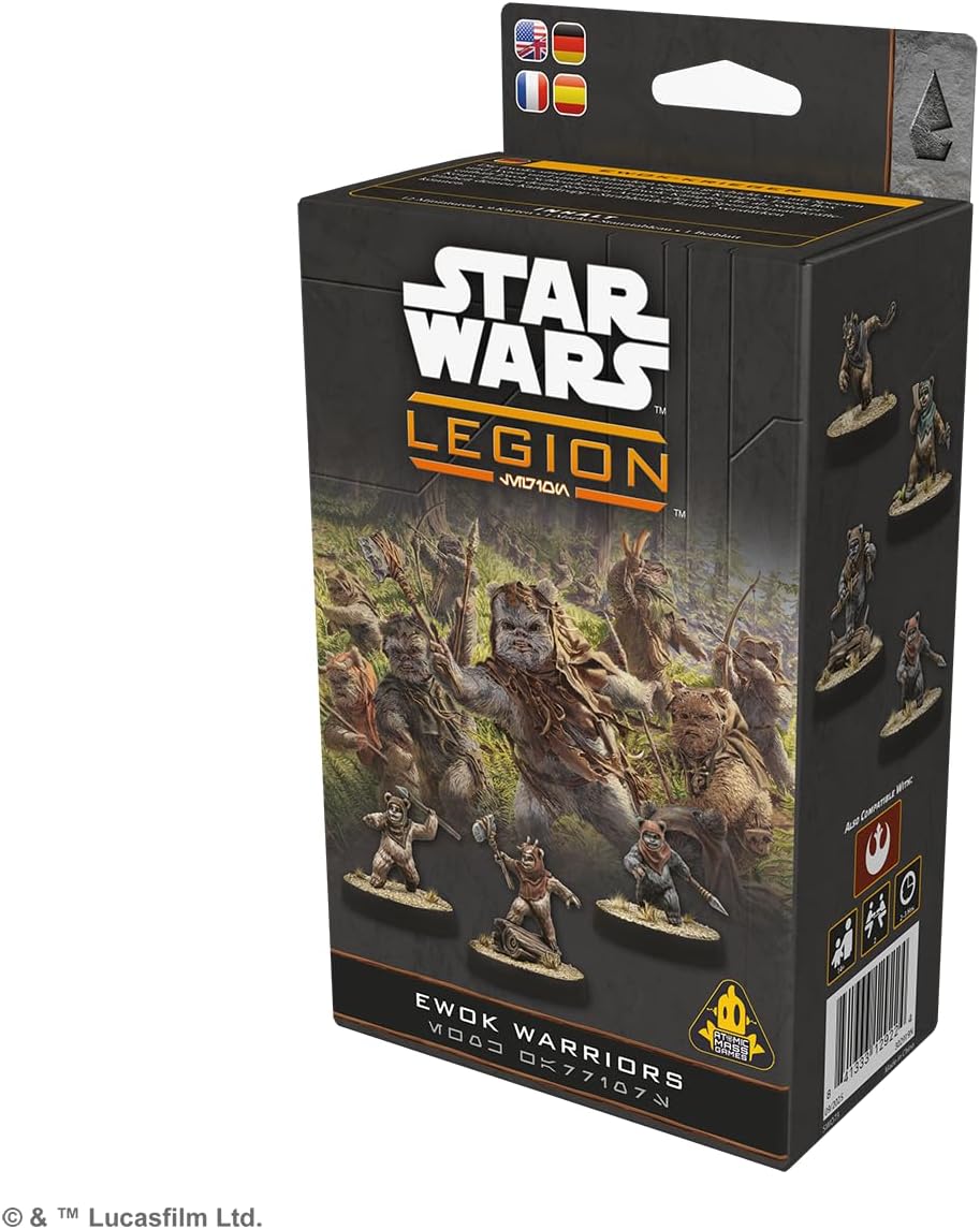 Asmodee | Star Wars: Legion Ewok Warriors Unit Expansion | Miniatures Game | Ages 14+ | 2 Players | 90 Minutes Playing Time