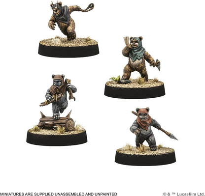 Asmodee | Star Wars: Legion Ewok Warriors Unit Expansion | Miniatures Game | Ages 14+ | 2 Players | 90 Minutes Playing Time