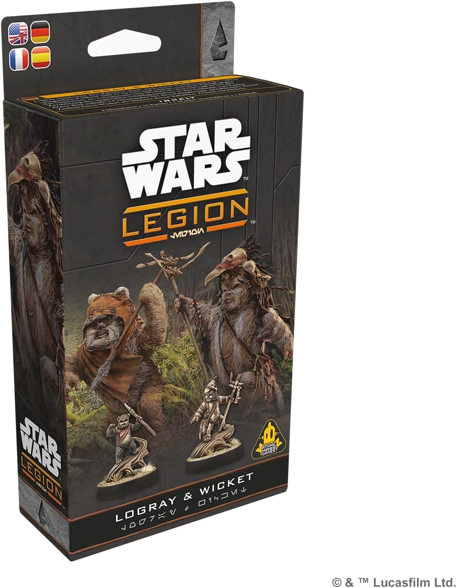 Asmodee | Star Wars Legion - Logray & Wicket Commander Expansion | Tabletop Miniature Game | Ages 14+ | 2 Players | 90+ Minutes Playing Time