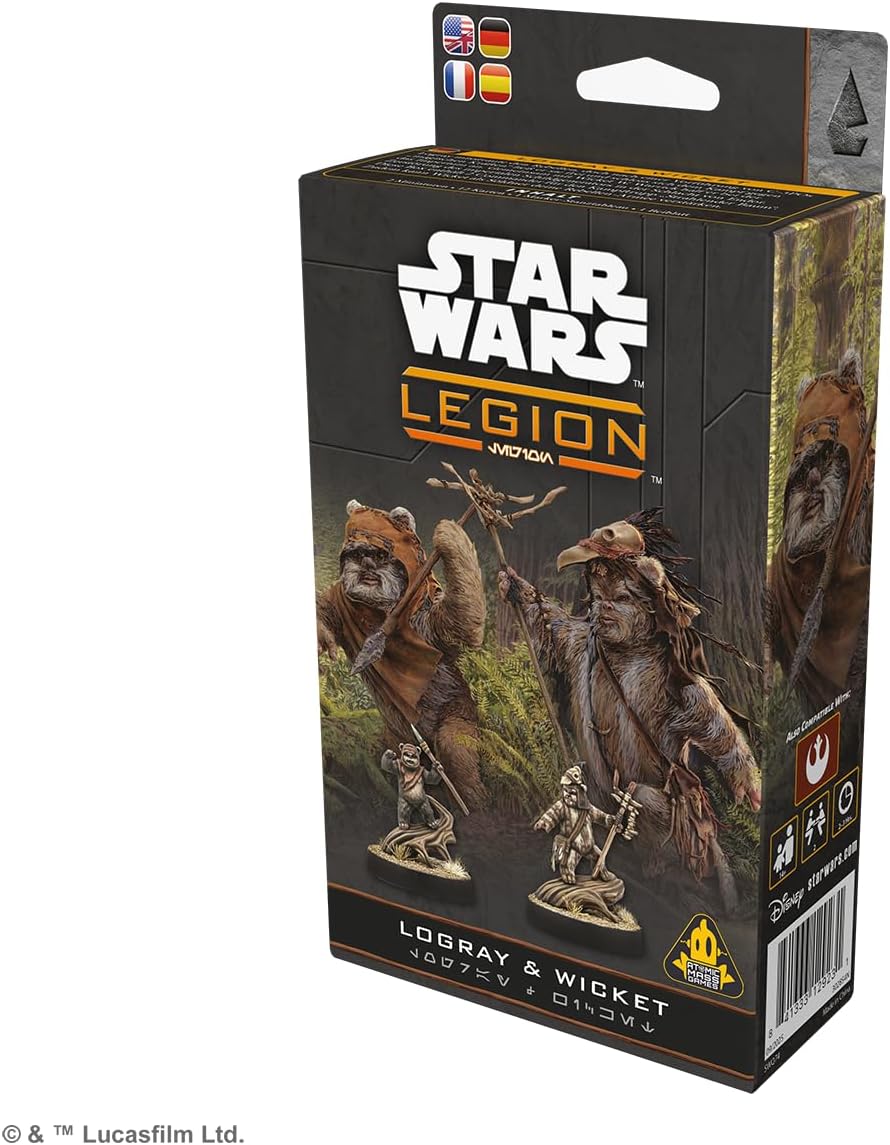 Asmodee | Star Wars Legion - Logray & Wicket Commander Expansion | Tabletop Miniature Game | Ages 14+ | 2 Players | 90+ Minutes Playing Time