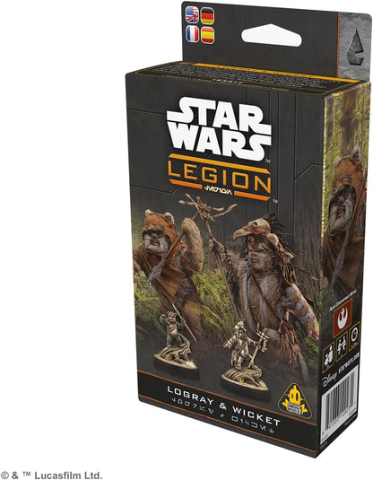 Asmodee | Star Wars Legion - Logray & Wicket Commander Expansion | Tabletop Miniature Game | Ages 14+ | 2 Players | 90+ Minutes Playing Time