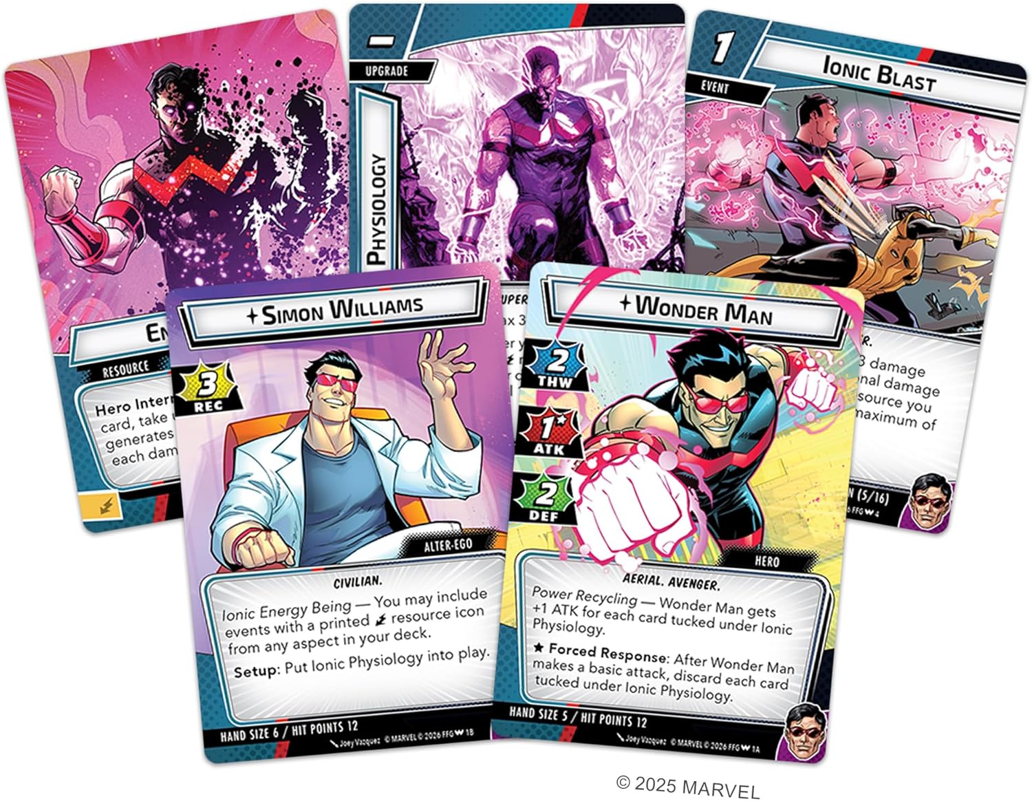 Asmodee | Marvel Champions: The Card Game - Wonder Man Hero Pack | Miniatures Game | Ages 12+ | 1-4 Players | 30-120 Minutes Playing Time