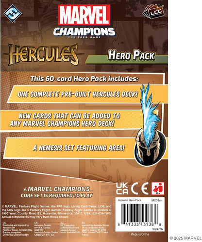 Asmodee | Marvel Champions: The Card Game - Hercules Hero Pack | Miniatures Game | Ages 12+ | 1-4 Players | 30-120 Minutes Playing Time