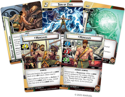 Asmodee | Marvel Champions: The Card Game - Hercules Hero Pack | Miniatures Game | Ages 12+ | 1-4 Players | 30-120 Minutes Playing Time