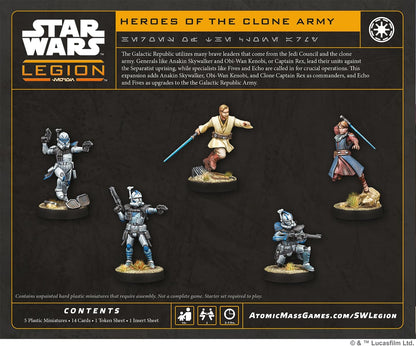 Asmodee | Star Wars: Legion Heroes of the 501st Character Pack | Miniatures Game | Ages 14+ | 2 Players | 90 Minutes Playing Time