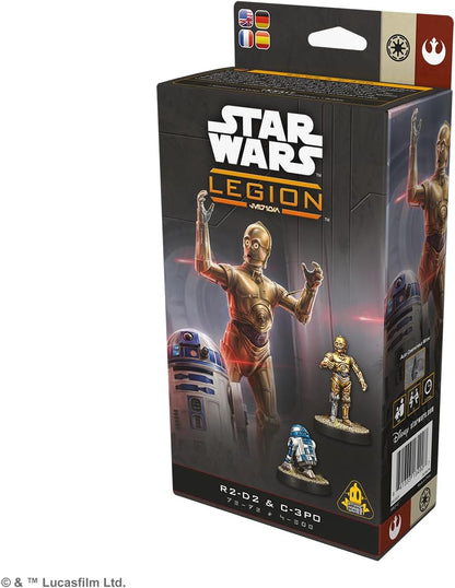 Asmodee | Star Wars Legion - R2-D2 & C-3P0 Operative Expansion | Tabletop Miniature Game | Ages 14+ | 2 Players | 90+ Minutes Playing Time
