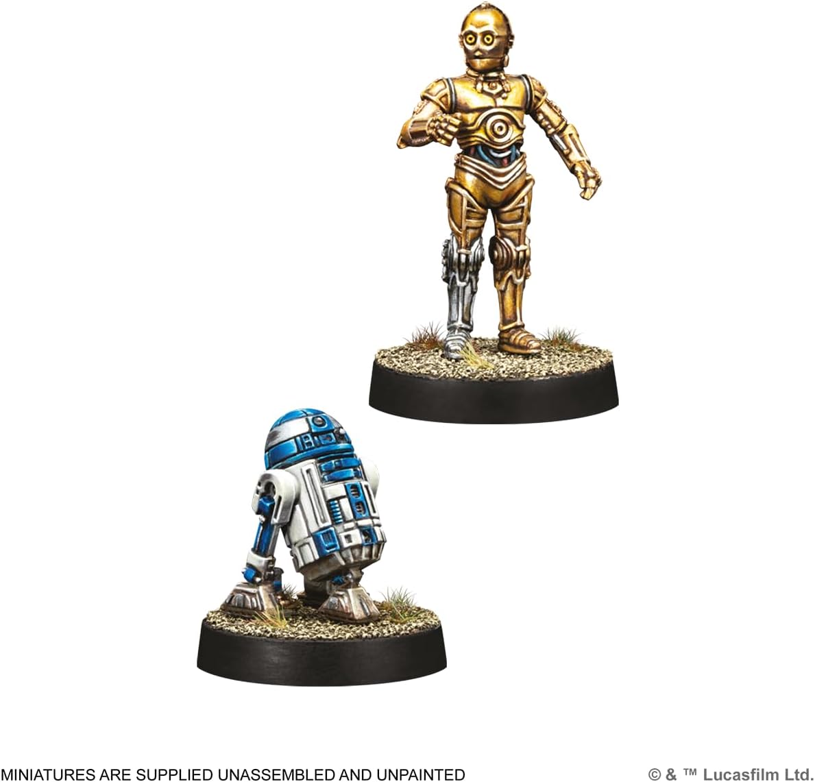 Asmodee | Star Wars Legion - R2-D2 & C-3P0 Operative Expansion | Tabletop Miniature Game | Ages 14+ | 2 Players | 90+ Minutes Playing Time