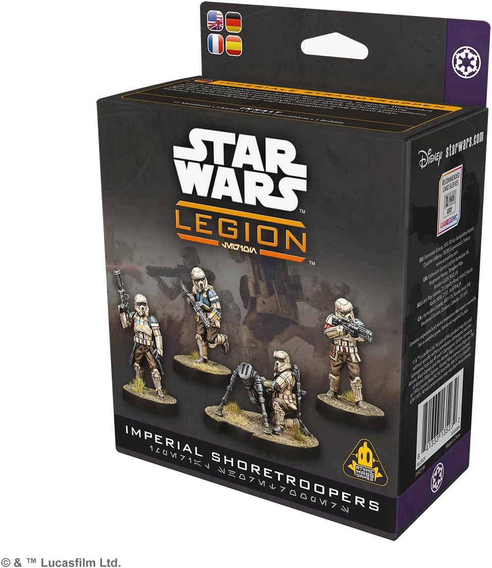 Asmodee | Star Wars: Legion - Imperial Shoretroopers | Miniatures Game | Ages 14+ | 2 Players | 90 Minutes Playing Time