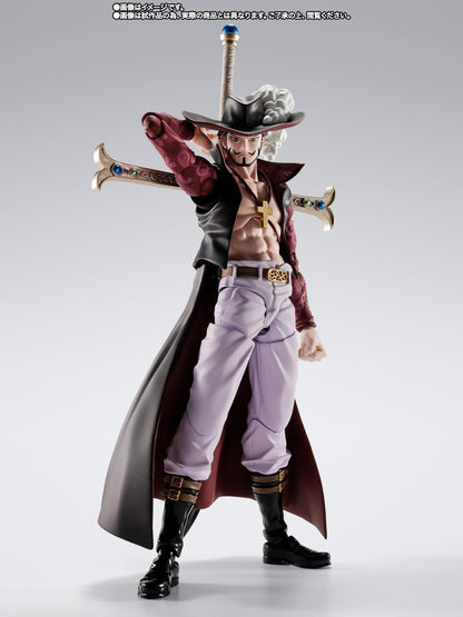 Tamashi Nations - One Piece S.H. Figuarts Juracur Mihawk - Occhio di falco - PVC e ABS, circa 165 mm