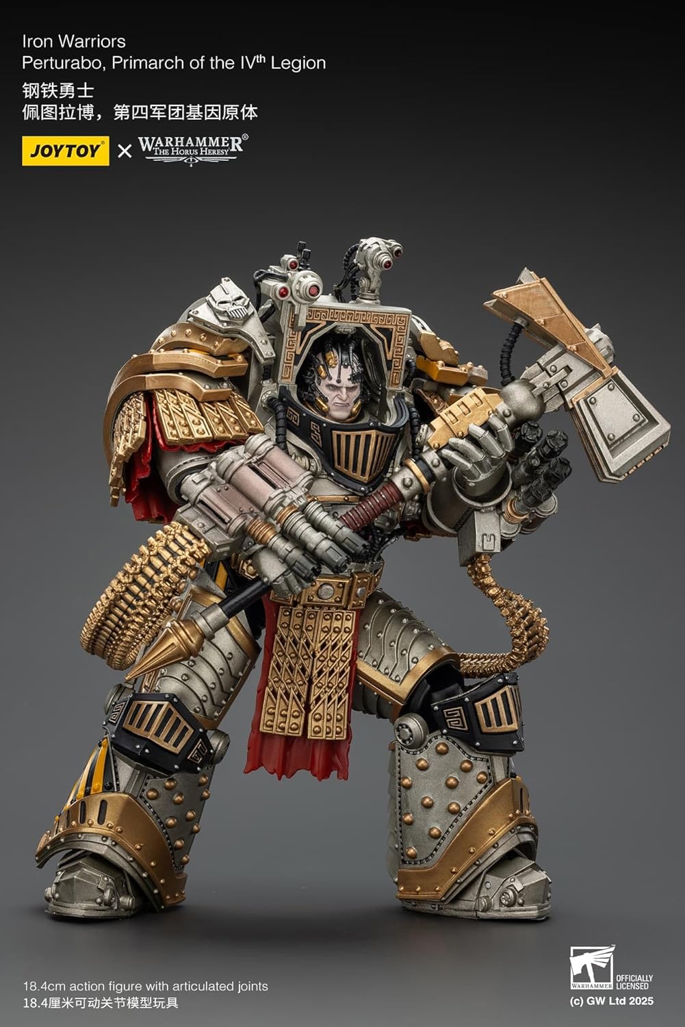 Warhammer The Horus Heresy Action Figure Iron Warriors Perturabo Primarch Of The Lvth Legion 28 Cm