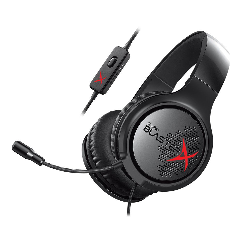 CREATIVE Sound BlasterX H3 Gaming Headset, Black