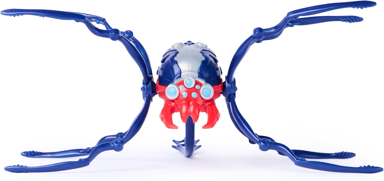 HEX BOTS Skitter Bot Spider, Robotic Kids Toys with Insect-Like Movement for Indoor/Outdoor Play, Robot Toys for Boys & Girls Ages 4 & Up, Red
