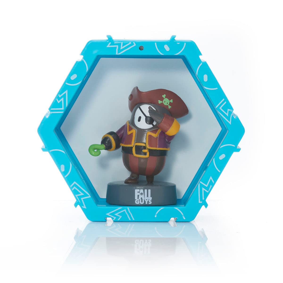 WOW! PODS Fall Guys: Ultimate Knockout - Ecto Pirate Light-up Bobble-Head Figure | Official Merchandise, Collectibles, Toys and Gifts | For Fall Guys Fans