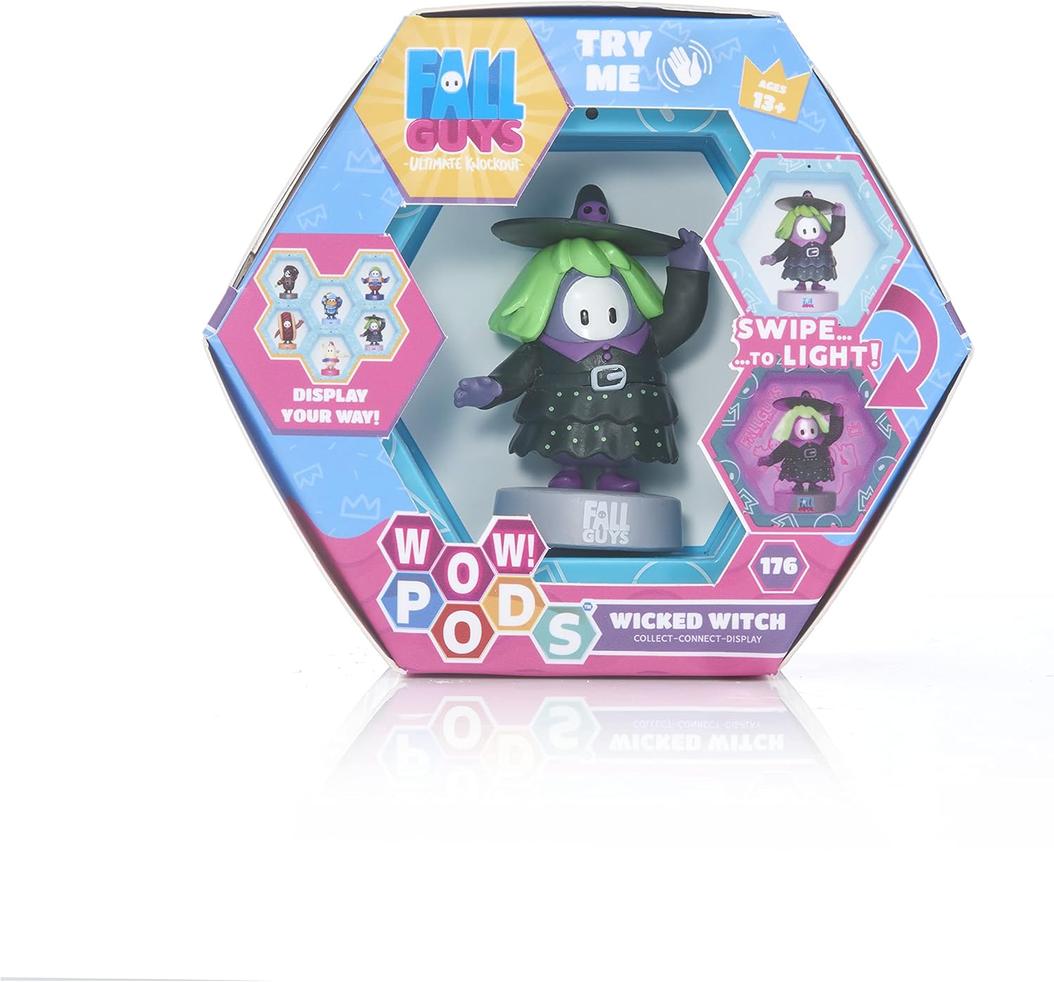 WOW! PODS Fall Guys: Ultimate Knockout - Wicked Witch Light-up Bobble-Head Figure | Official Merchandise, Collectibles, Toys and Gifts | For Fall Guys Fans