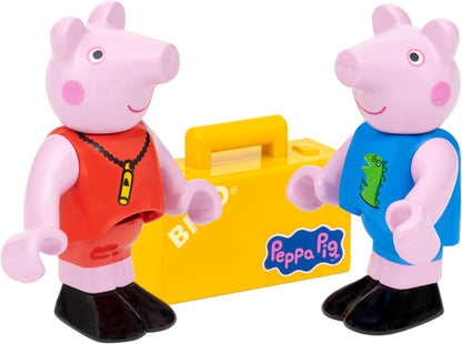 BRIO World - Peppa Pig Train - Wooden Train for Kids Age 3 Years Up - Railway Accessories and Add Ons