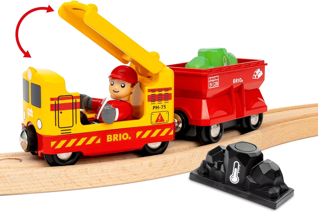 BRIO World Cargo Gemstone Starter Set Travel Toy Train Set for Kids Age 3 Years Up - Wooden Toddler Toys & Games
