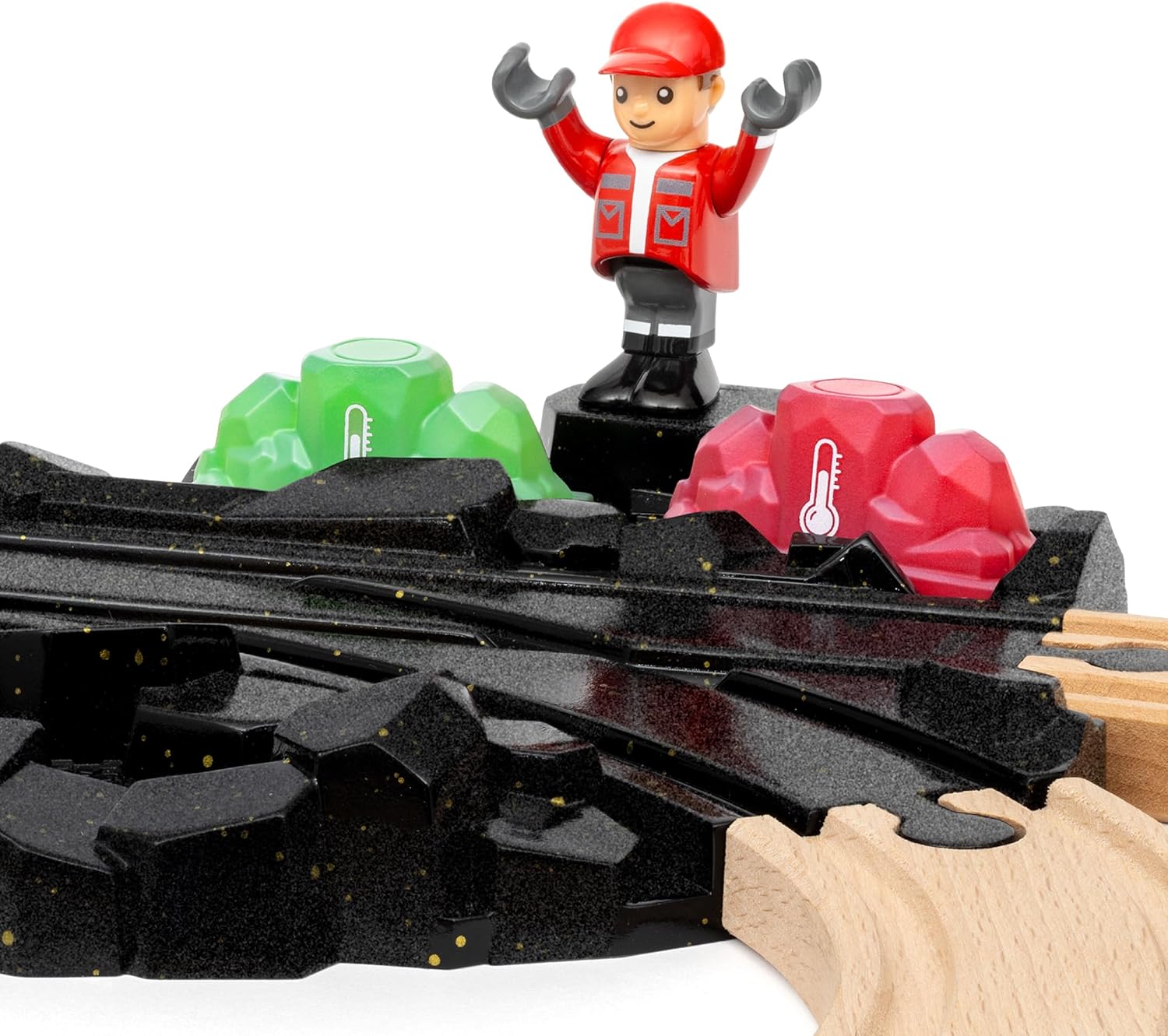 BRIO World Cargo Gemstone Starter Set Travel Toy Train Set for Kids Age 3 Years Up - Wooden Toddler Toys & Games