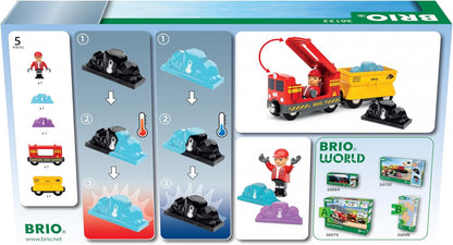 BRIO World - Gemstone Cargo Train - Wooden Train for Kids Age 3 Years Up - Railway Accessories and Add Ons