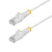 StarTech.com 25cm White Slim CAT6 Ethernet Cable, Snagless RJ45, LSZH, 28AWG Pure Bare Copper, Slim Network Patch Cable/Cord