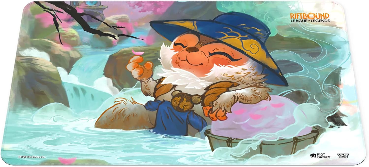 Riftbound: League of Legends - Playmat: Teemo -TCG Spiritforged Spirit Blossom, 24x14, Neoprene, Character Art, Tabletop Trading Card Game Accessory