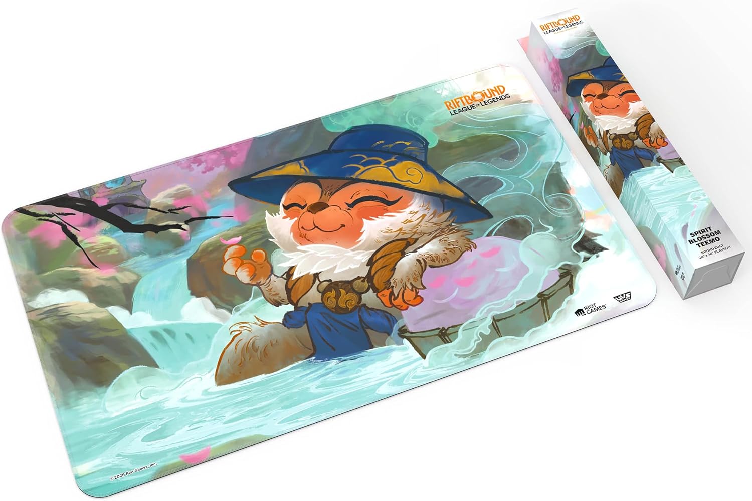 Riftbound: League of Legends - Playmat: Teemo -TCG Spiritforged Spirit Blossom, 24x14, Neoprene, Character Art, Tabletop Trading Card Game Accessory