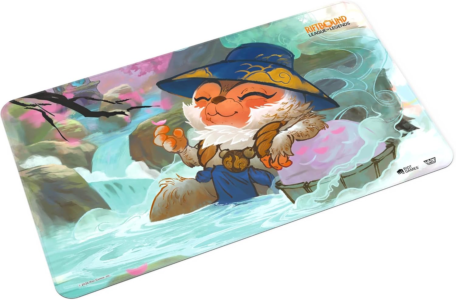 Riftbound: League of Legends - Playmat: Teemo -TCG Spiritforged Spirit Blossom, 24x14, Neoprene, Character Art, Tabletop Trading Card Game Accessory