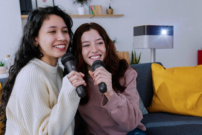 Wireless Karaoke Microphone Pair ELPKM01 – Crystal-Clear Vocals, Six Sound Modes, Up To 15 Hours of Continuous Playtime - Compatible With Epson Lifestudio Smart Projectors