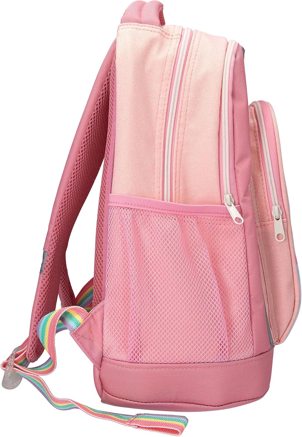 Depesche 14038 Ylvi Sugar Pop School Backpack in Pink with Unicorn Motif and Glittering Details, School Bag with Adjustable Straps