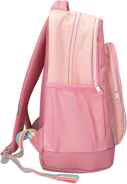 Depesche 14038 Ylvi Sugar Pop School Backpack in Pink with Unicorn Motif and Glittering Details, School Bag with Adjustable Straps
