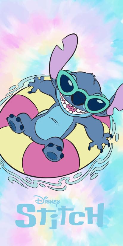 Stitch Beach Towel 70x140cm 100% Polyester