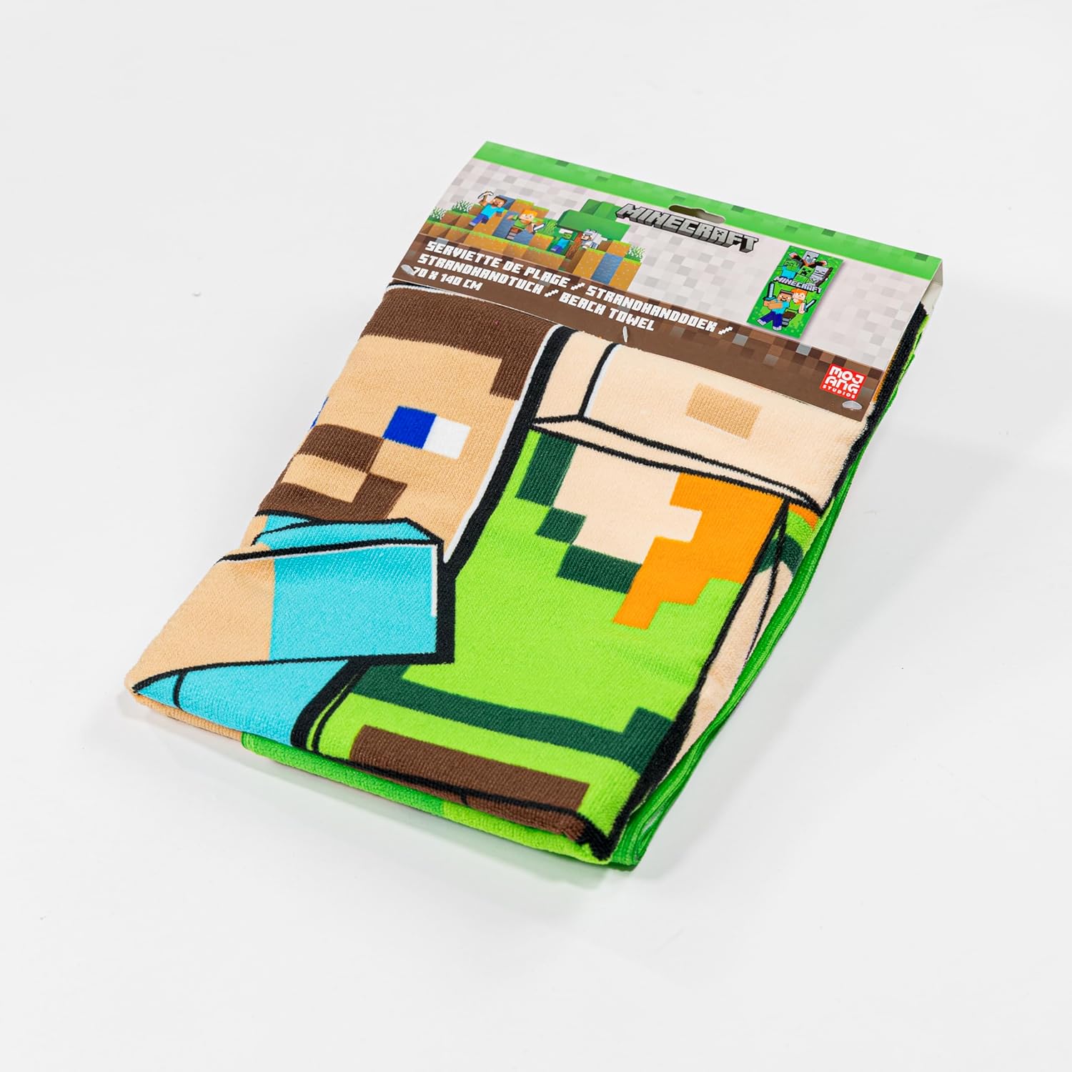 Minecraft Beach Towel 70x140cm 100% Polyester