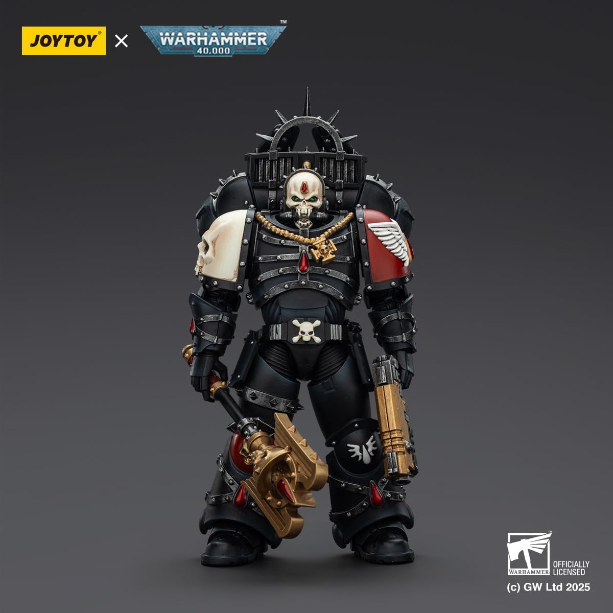Warhammer 40,000: Combat Patrol Blood Angels Action Figure Lemartes With Jump Pack Blood Crozius And Absolver Bolt Pistol 12 Cm