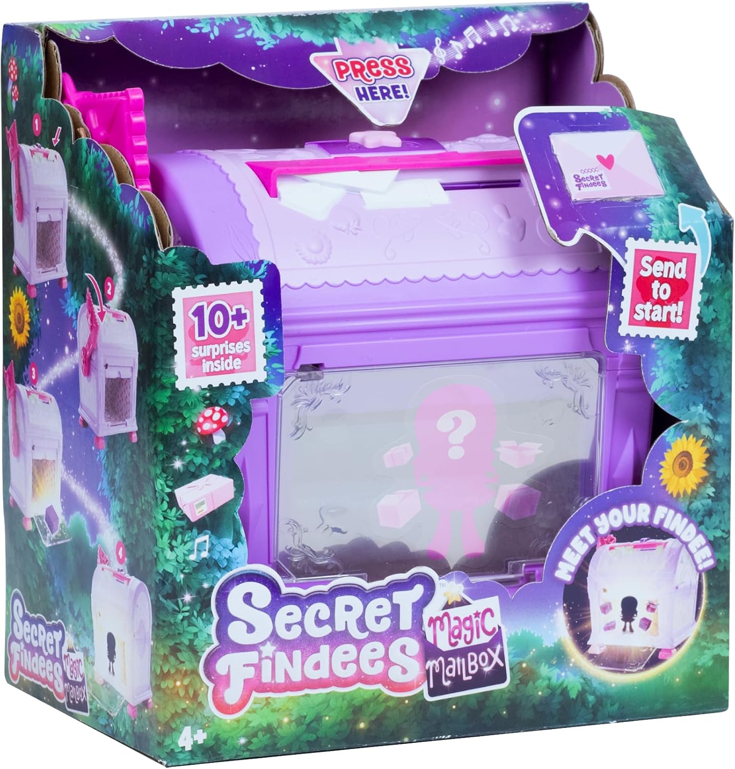 Magic Mailbox - Purple | Discover Your Doll | Includes 10+ Surprises | Turns Into A Mini Playset With Lights And Sounds | For Girls Ages 4+