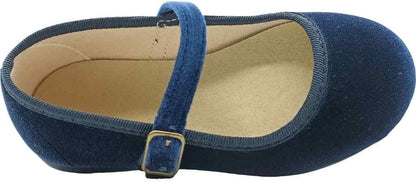 TOKOLATE Girl's Velvet Low Cut Mary Jane