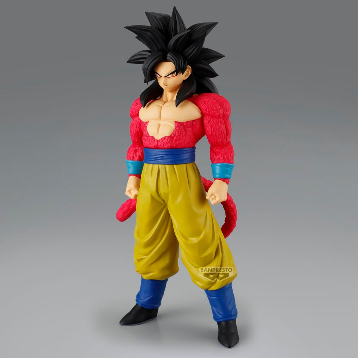Banpresto Goku Super Saiyan 4 Dragon Ball GT Action Figure - Solid Edge Works 21 cm - BP29903P Multicolor - Collectible Figure - Great for Anime Fans