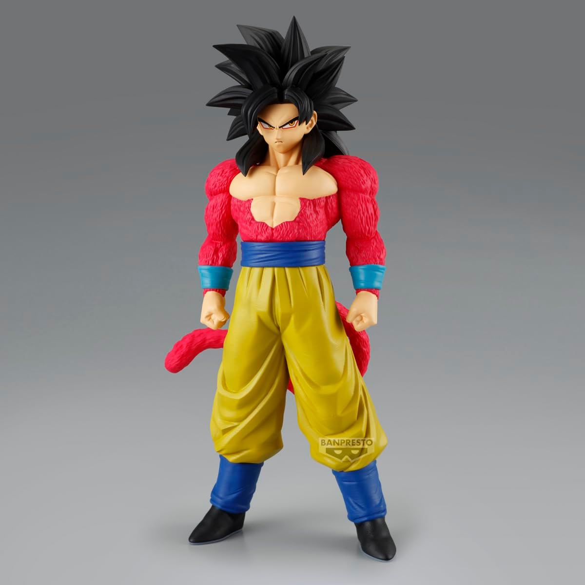 Banpresto Goku Super Saiyan 4 Dragon Ball GT Action Figure - Solid Edge Works 21 cm - BP29903P Multicolor - Collectible Figure - Great for Anime Fans