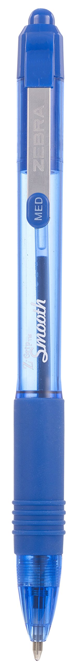 Zebra Z-Grip Smooth Ballpoint Pen - Blue (Pack of 12