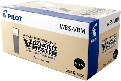 Recambio rotulador Pilot Vboard Master color negro (12 unidades