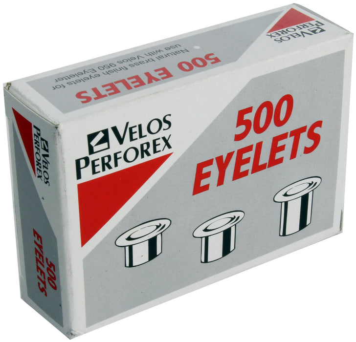 Rexel Natural Brass Finish Eyelets, For up to 20 Sheets, 4.7 mm Diameter and 4.2 mm Length, Use with Hole Punch and Eyelet Pliers, Copper Plated, Pack of 500, 20320051