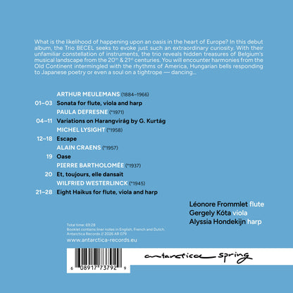 Trio Becel: Oasis: Belgian Music of the 20th & 21st Centuries for Flute, Viola...