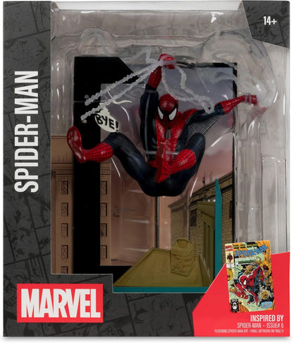 McFarlane Marvel Spider-Man (Spider-Man #6) 1:10th Scale Collectible with Scene Toys
