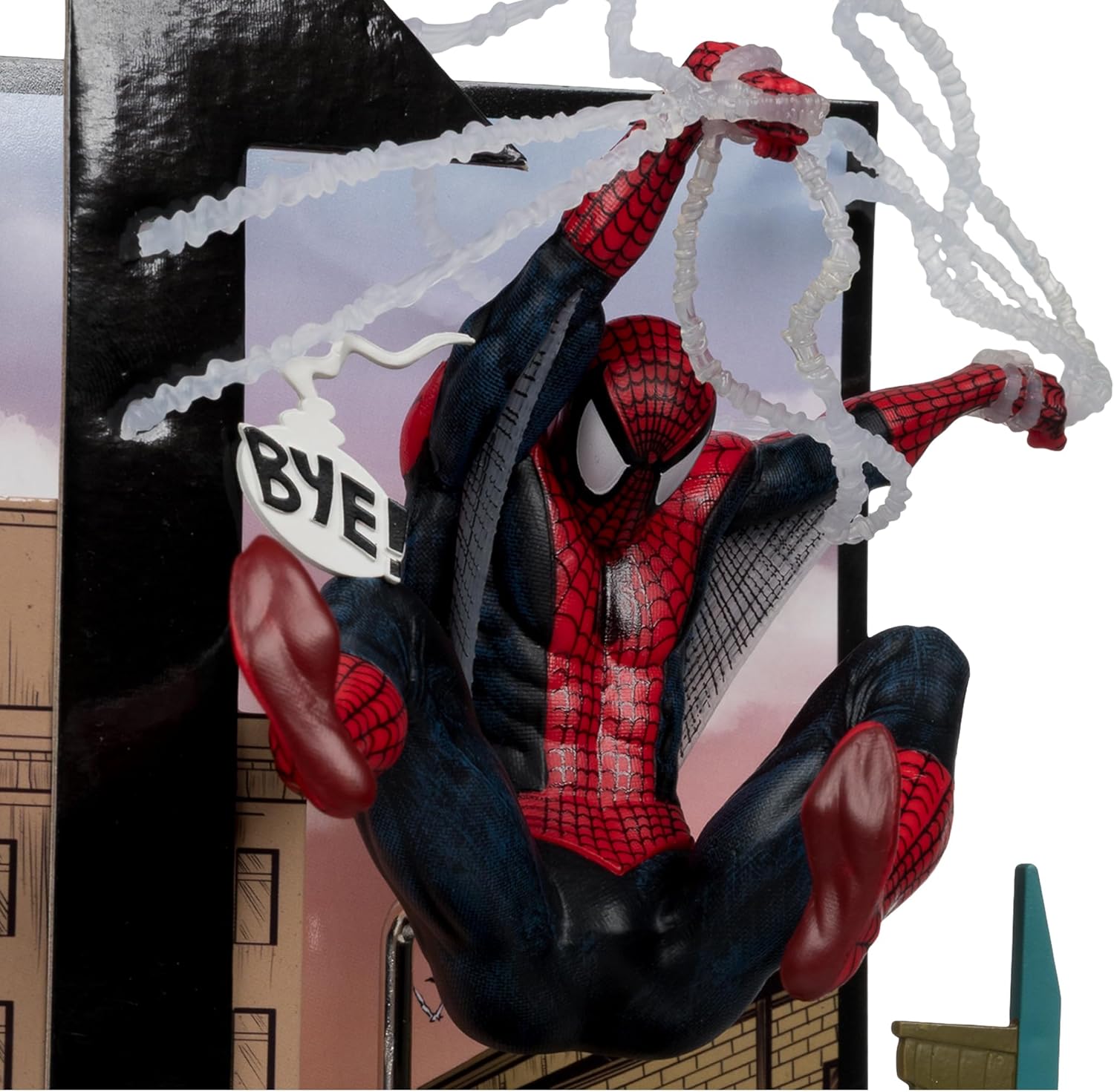 McFarlane Marvel Spider-Man (Spider-Man #6) 1:10th Scale Collectible with Scene Toys