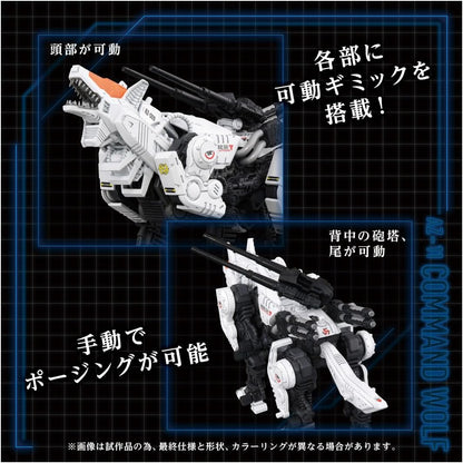 Takara Tomy T-SPARK ZOIDS AZ-11 Command Wolf Color Coded Plastic Kit