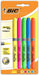 BiC Highlighter Grip, Highlighter Pens with Chisel Tip, Long-lasting, Ideal for School and Office, Assorted Colours