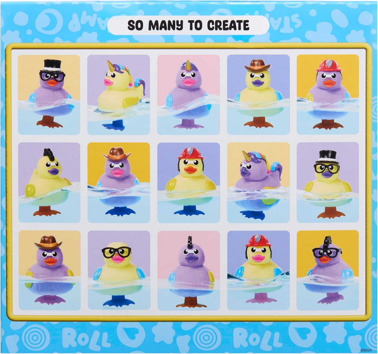 Wonder Factory Never Dry Floating Dough Ducky Set - Ensemble de Canards, avec 2 Tubes de Pâte à modeler, 2 Couleurs Uniques, Sans Gluten, Flotte dans l'Eau, Jeu Créatif créer des canards, pour Enfants